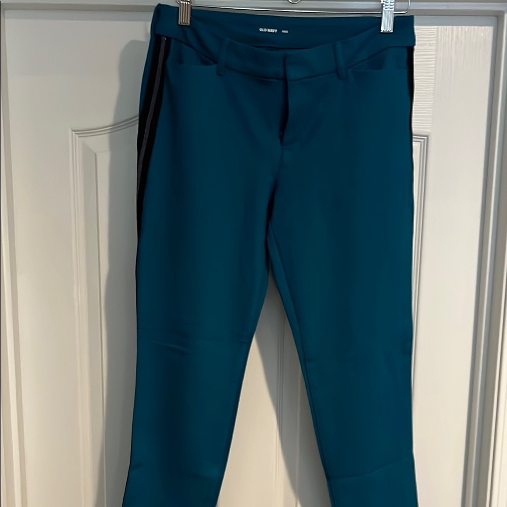 Old Navy Pixie Teal Pants with stripe
